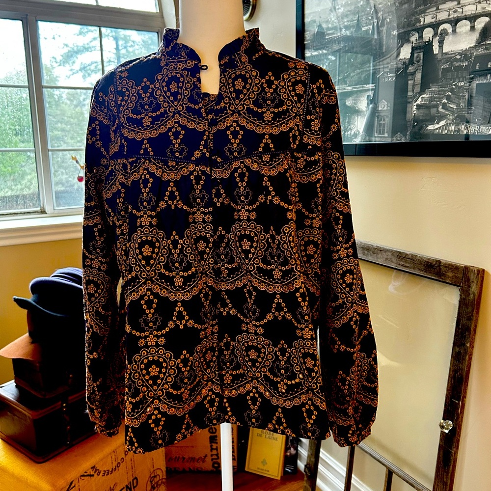 Johnny Was large blouse.